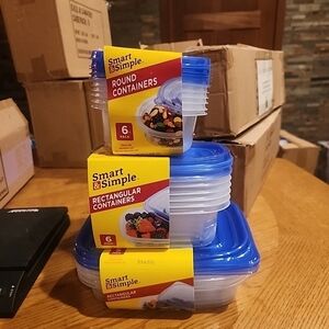 Blue Food Storage Container Set